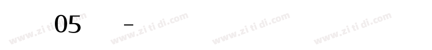 PlexesW05 Light字体转换